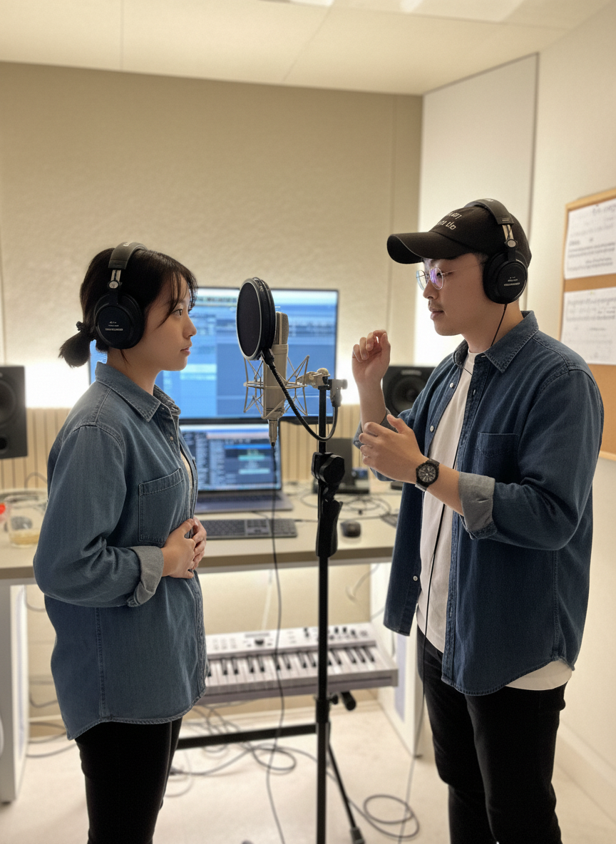 보컬트레이닝 진단 과정 이미지